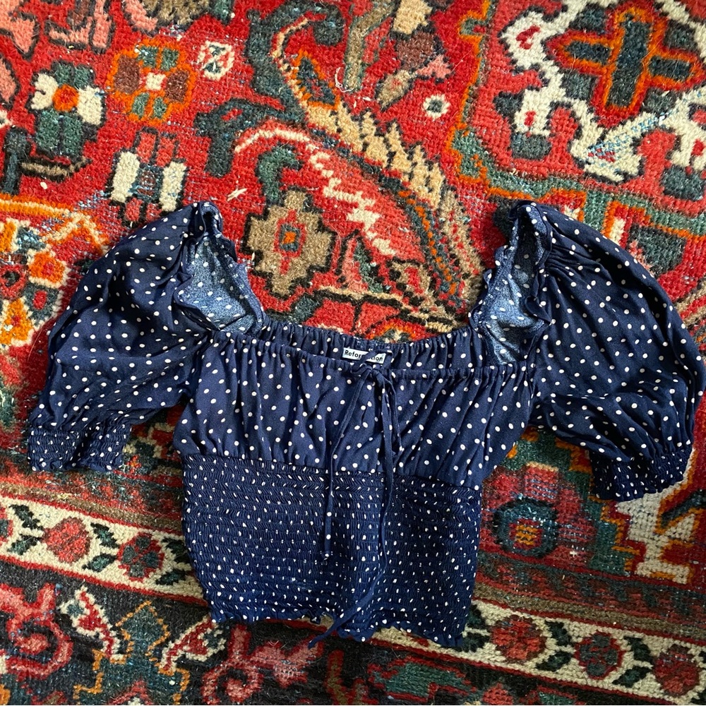 Reformation puffy sleeve top